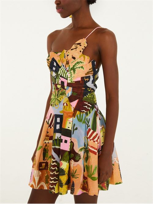 Tropical Painting Dress FARM RIO | 358883TROPICALPAINTING26098